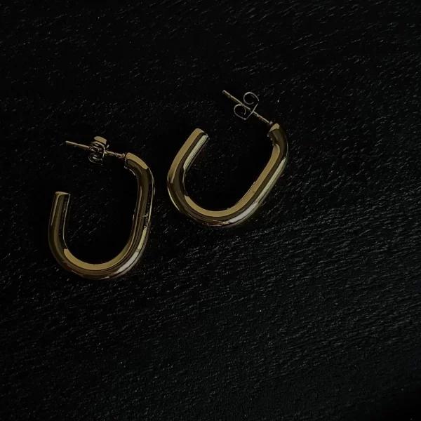 Pailgi hoops auskarai